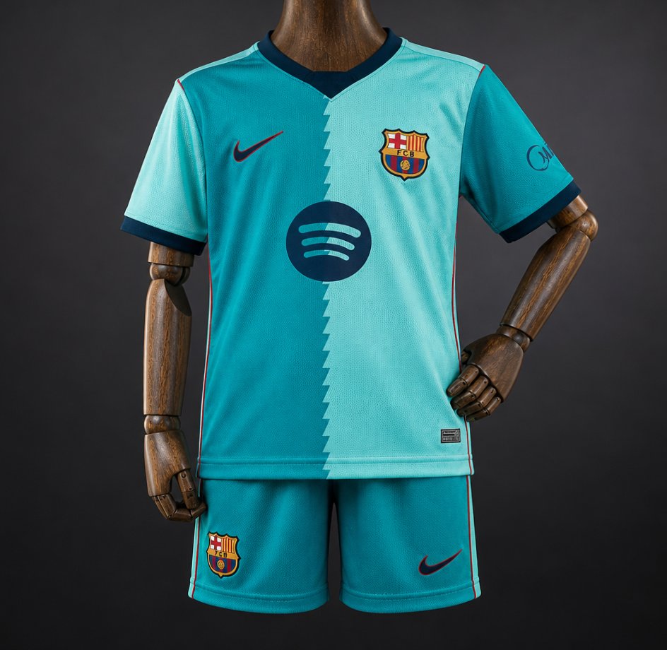 Conjunto Niño FC Barcelona Tercera Equipación 26/27